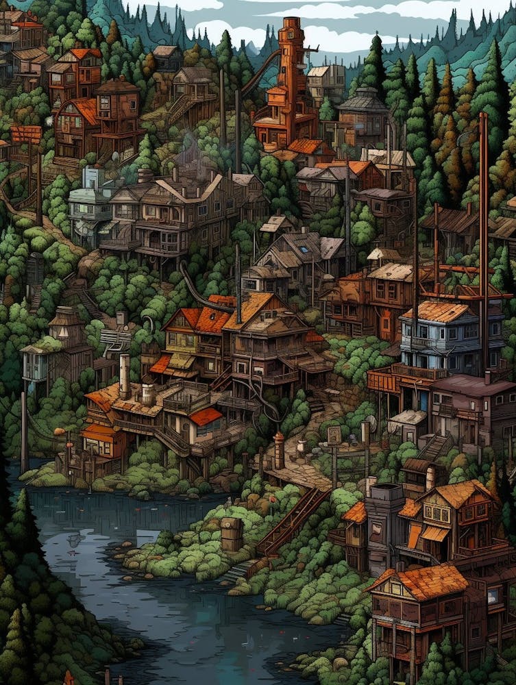 Redmond Washington Retro Pop Art 17