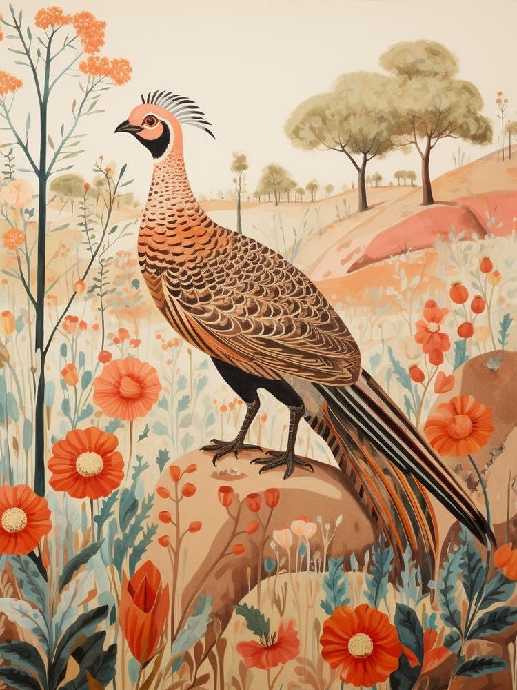 Pheasant 6 Detailed Bird Painting