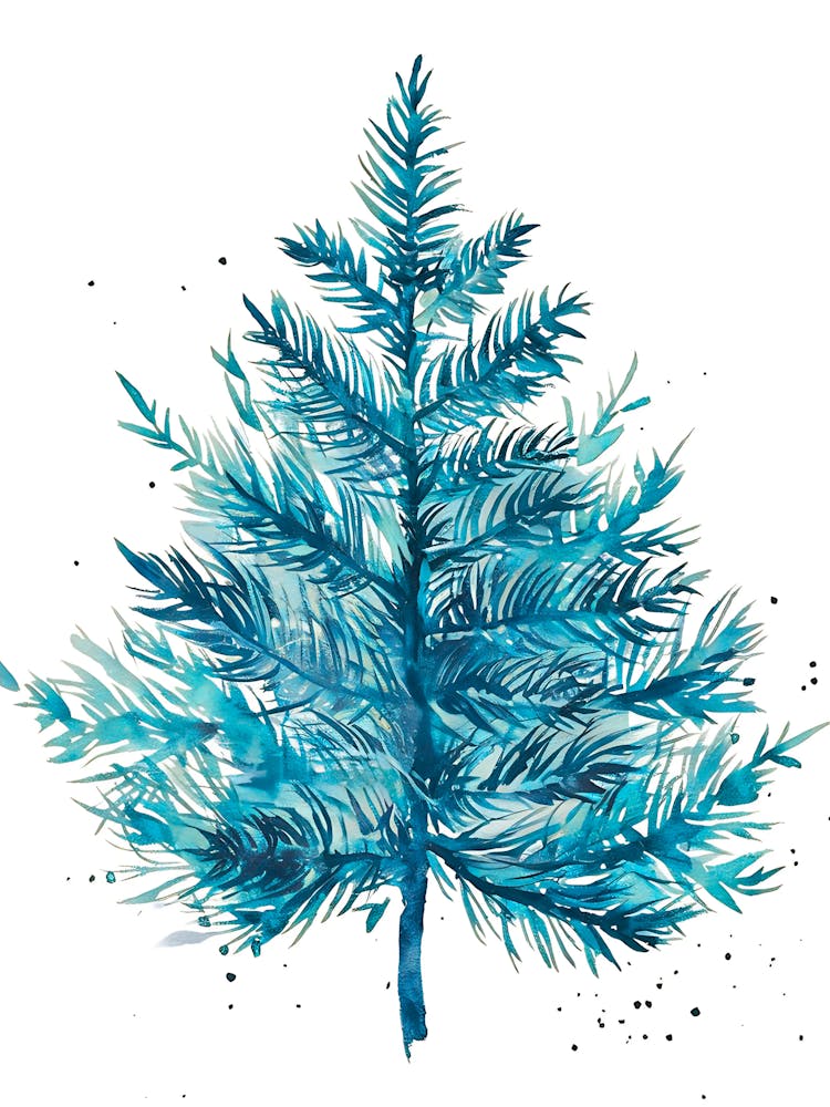 Sapin De Noël À L'Aquarelle 2