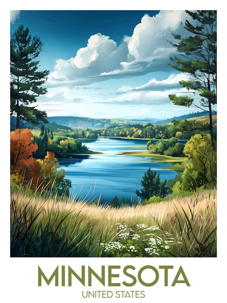 Affiche de voyage Minnesota