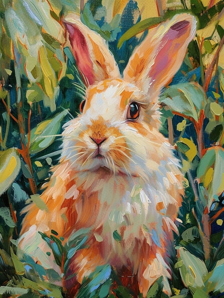 Chinchilla Rabbit Painting 3