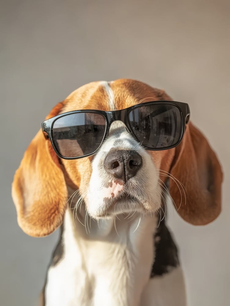 Beagle Close Up Generated with AI