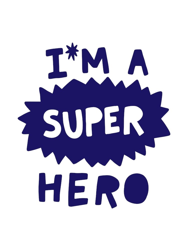I'm A Super Hero Navy Super Scandi Kids