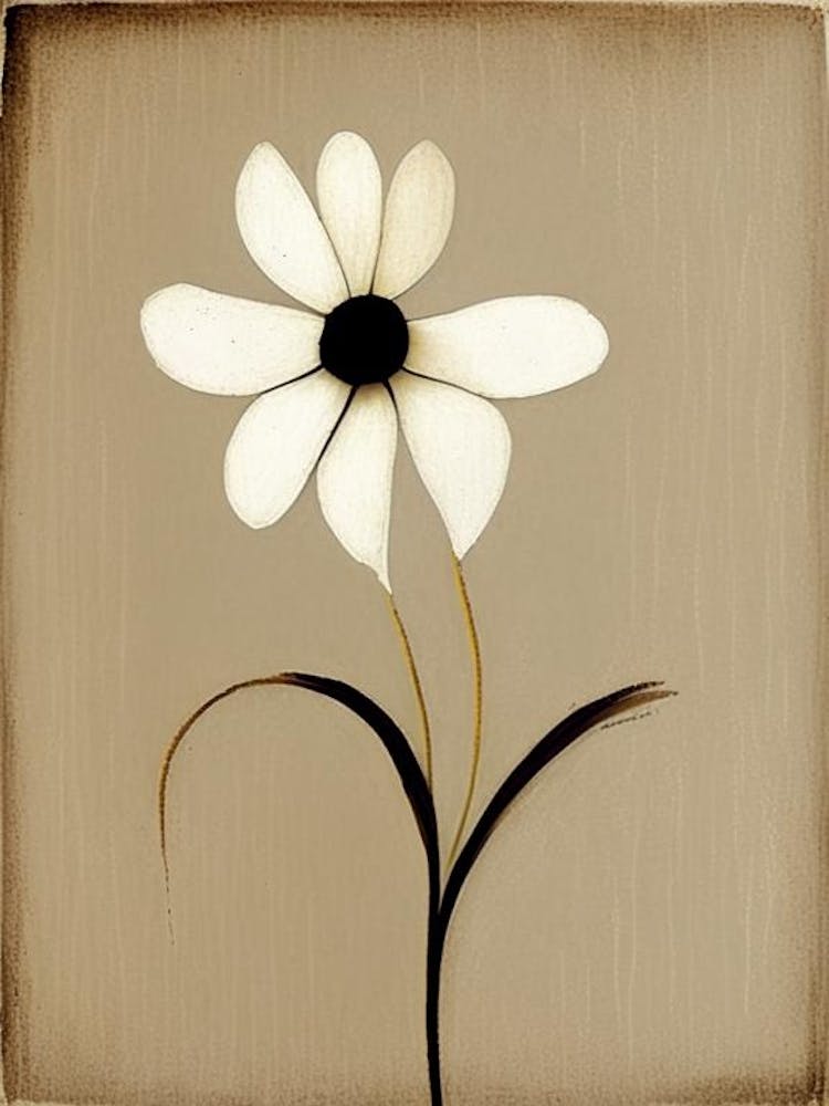 Flower Symbol Abstract Painting