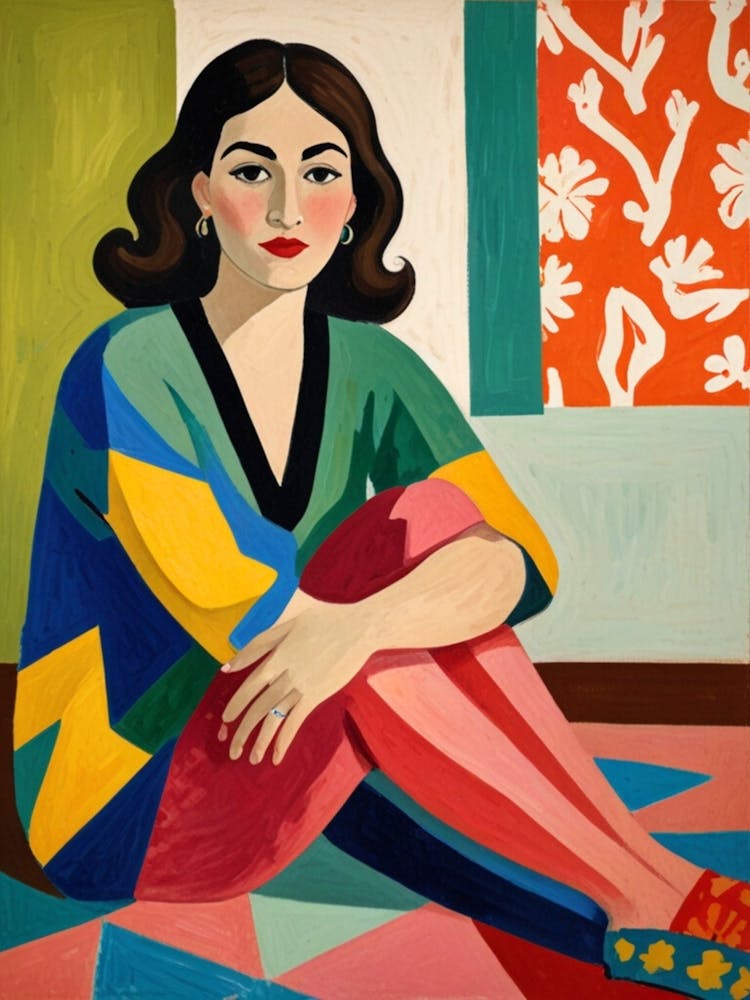 Woman Sitting On The Floor