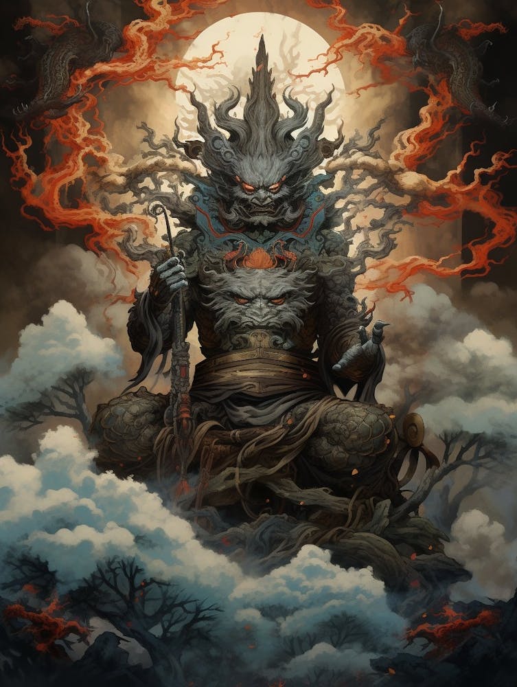 Raijin Thunder God Japanese Style 4