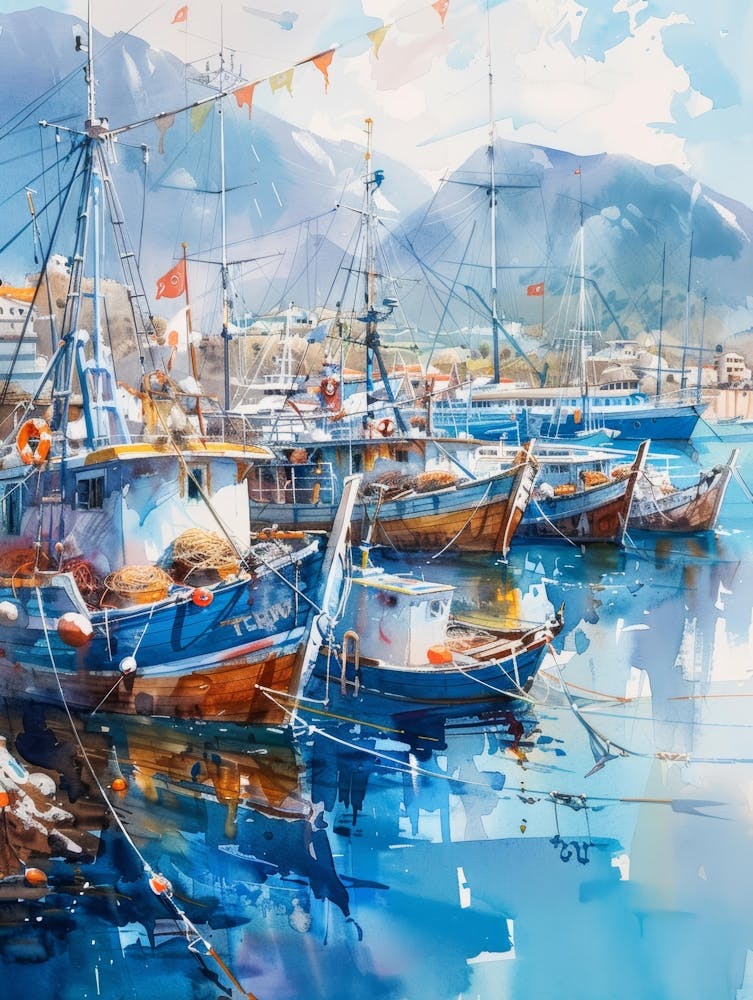 Fishing Boats In The Harbor