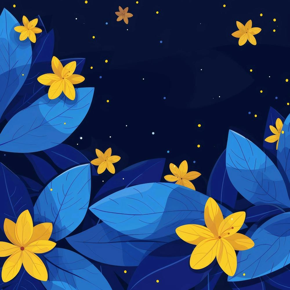 Blue Flower Background