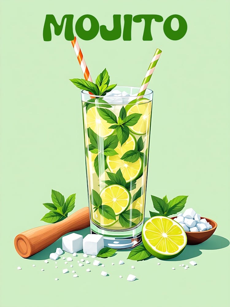 Cuba Mojito Cocktail V 01