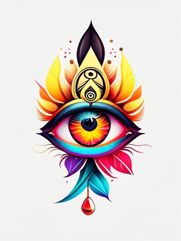 Balance, Symbol, Third Eye Tattoo 2