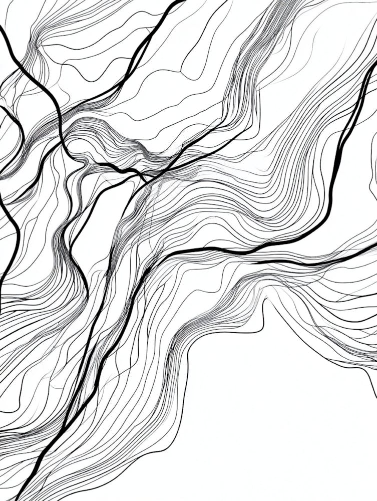 Abstract Line Drawing 8