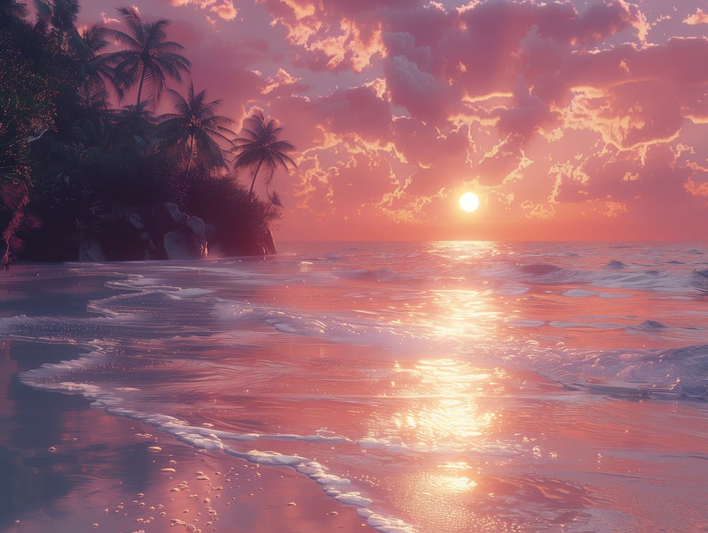 Sunset On The Beach 5