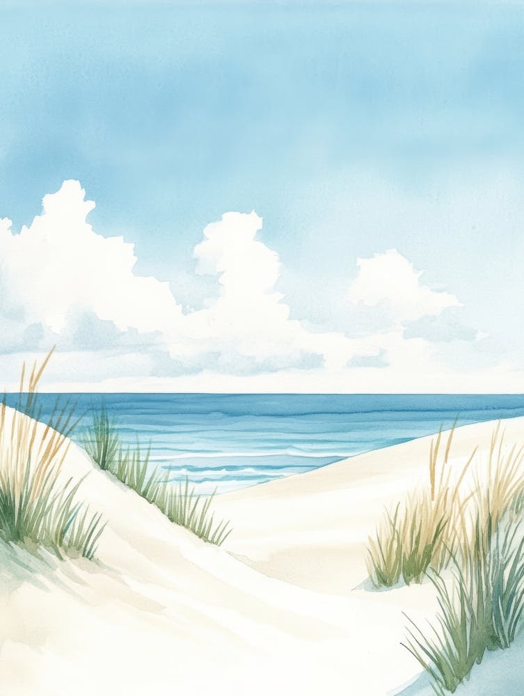 Sand Dunes On The Beach