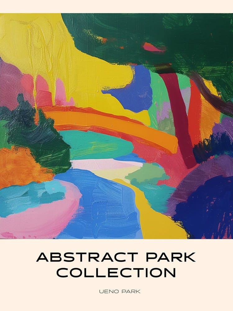 Abstract Park Collection Poster Ueno Park Tokyo 2