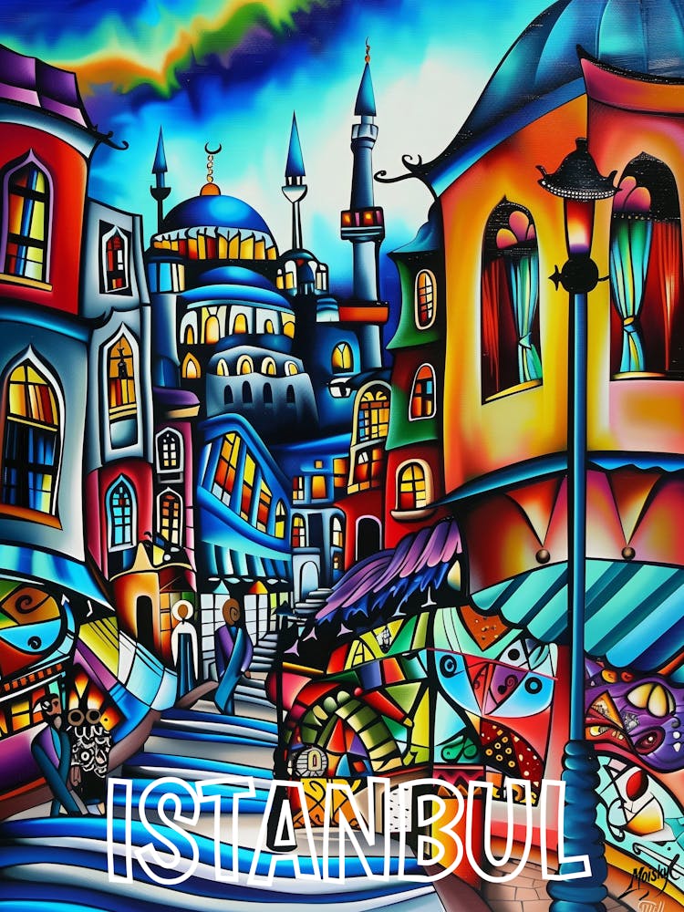 Istanbul, Kubismus und Surrealismus, Typografie