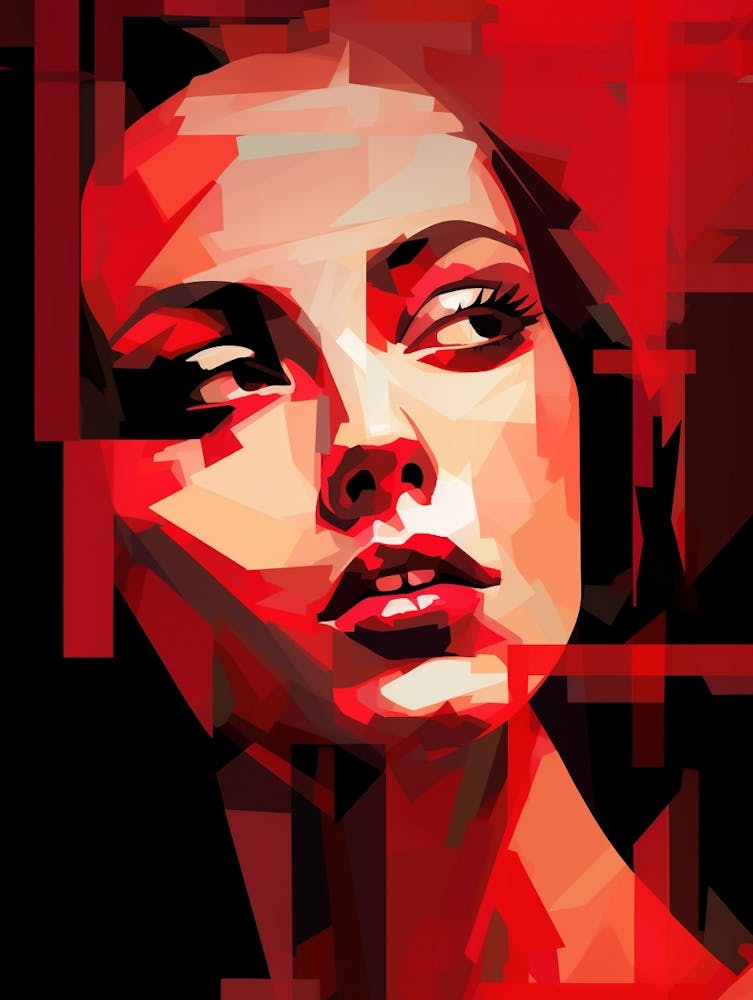 Digital Abstract Girl Illustration 1