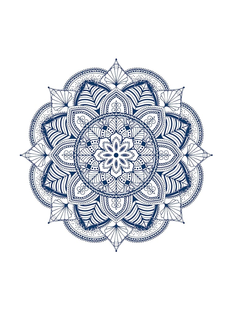 Navy Mandala No 175a