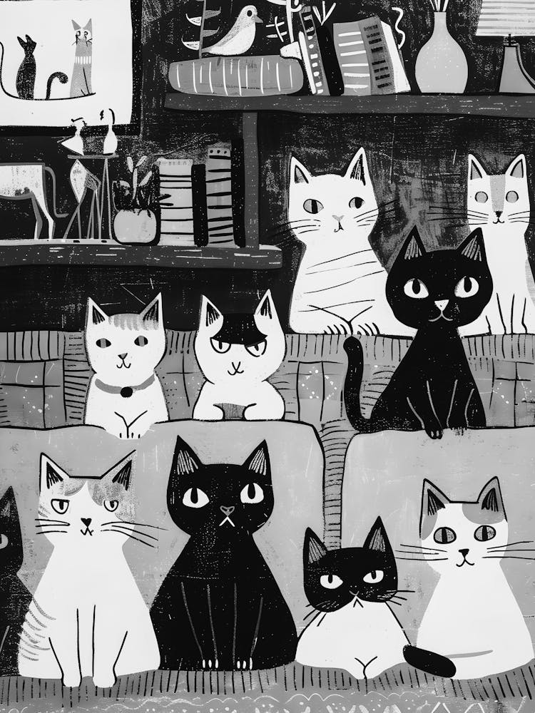 Cats In The Living Room