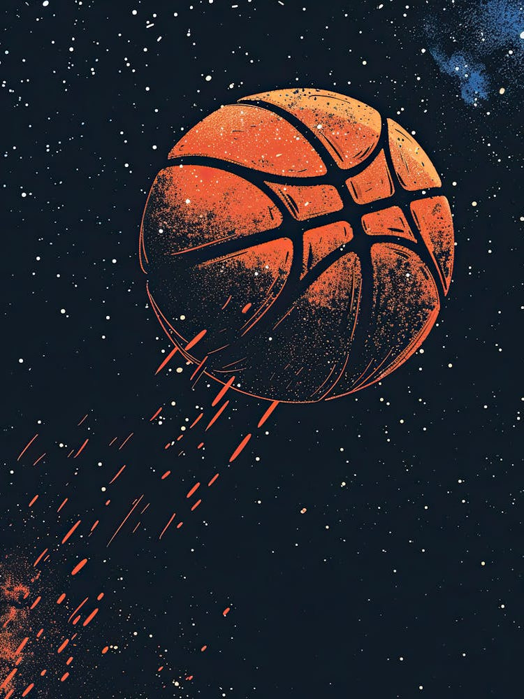 Basketball Ball In Space 1