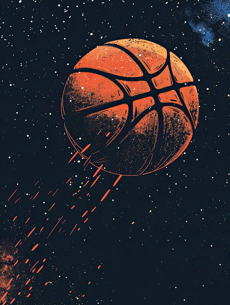 Basketball Ball In Space 1