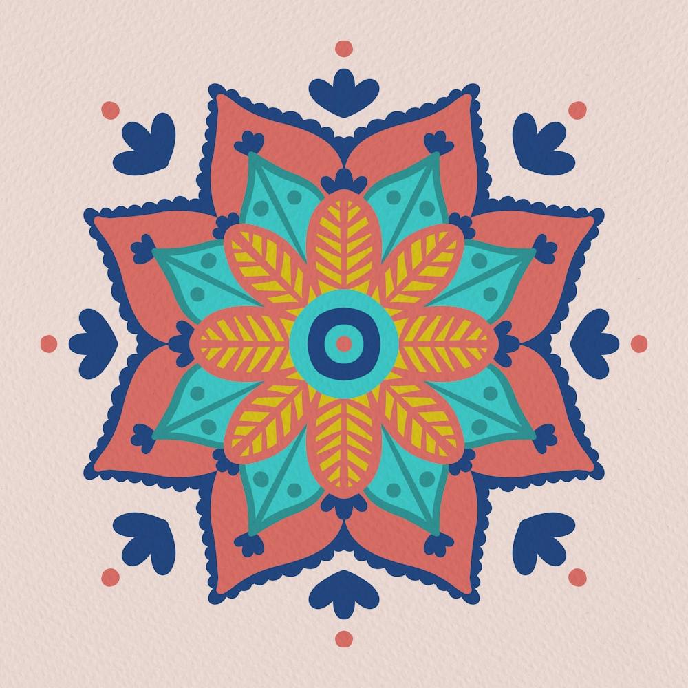 Abstraktes Mandala
