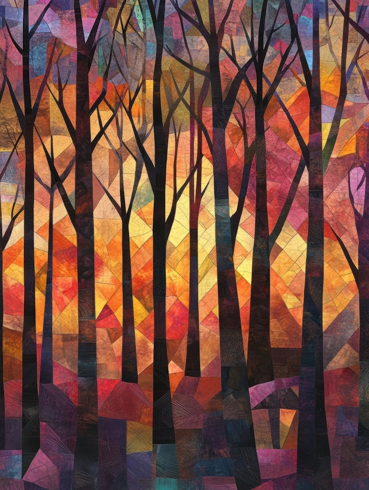 Sunset In The Woods 1