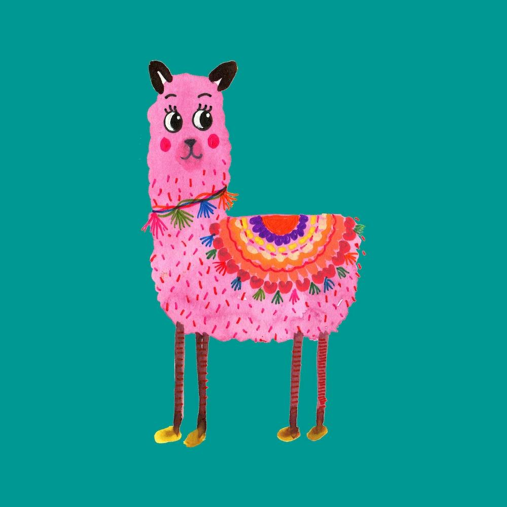 Llama Green Square