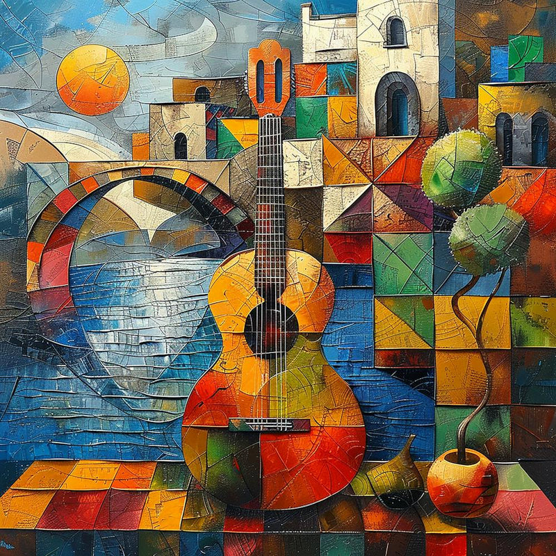 Guitare au soleil