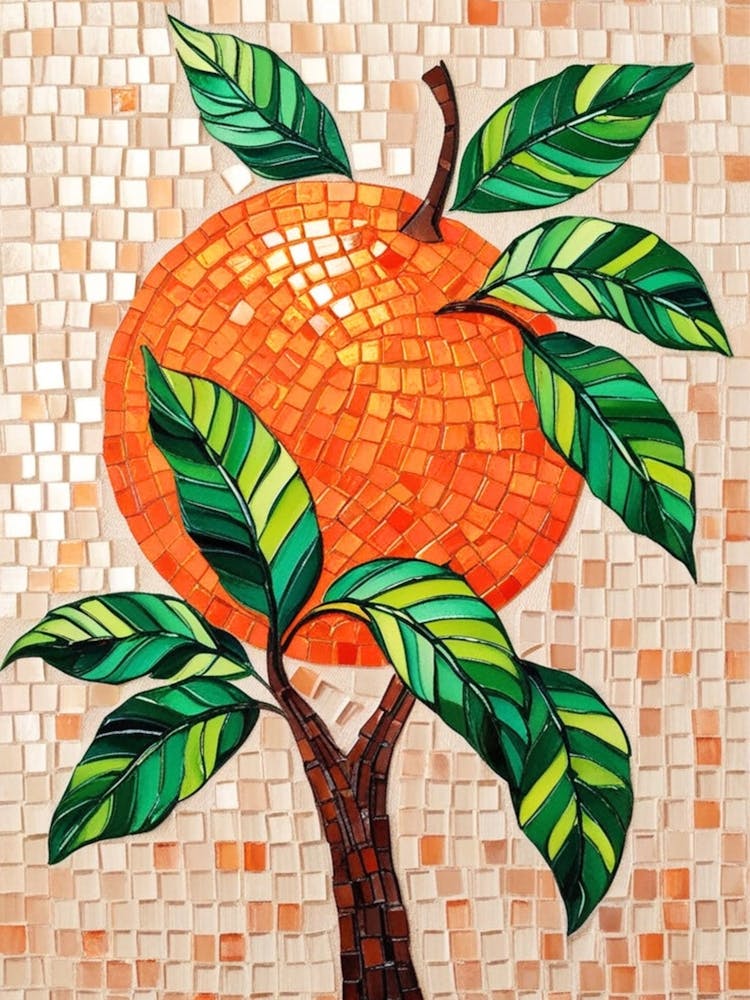 Orange Tree Mosaic 4