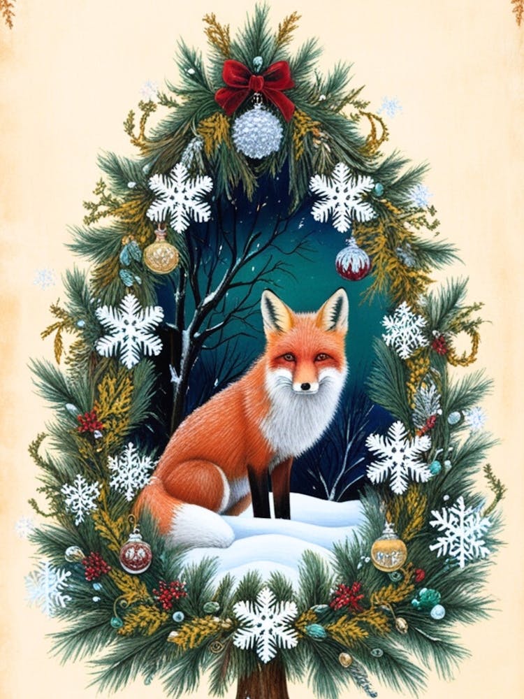 William Morris Christmas Fox 20
