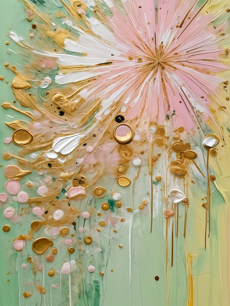 Abstract Painted Fireworks no1