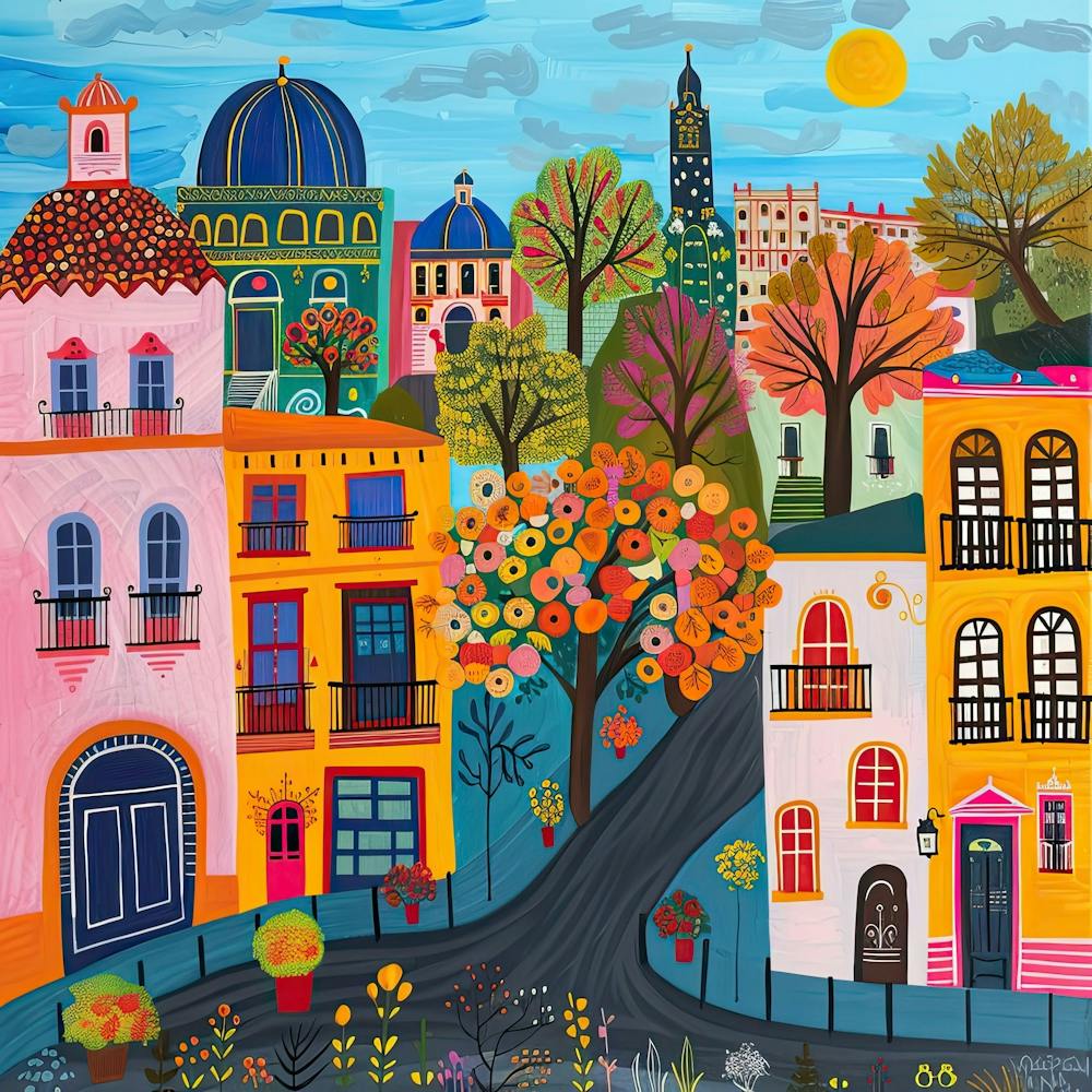 Kids Travel Illustration Madrid 1