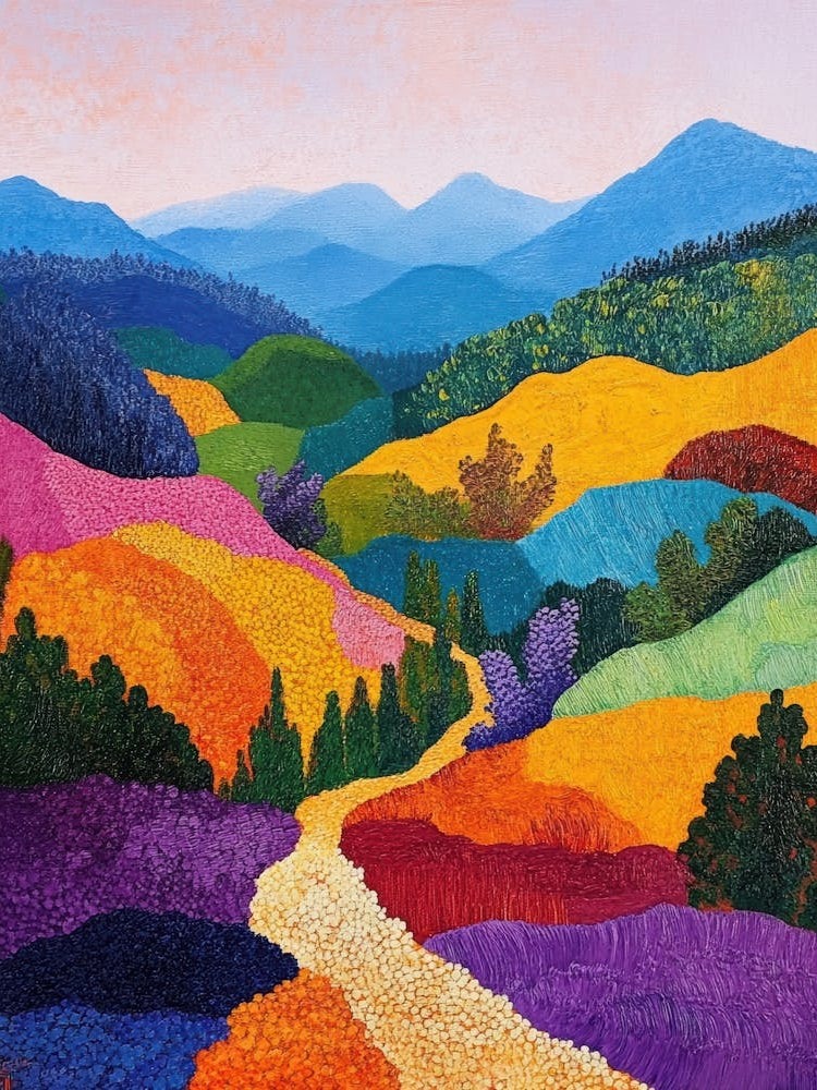 colorful mountain landscape 9