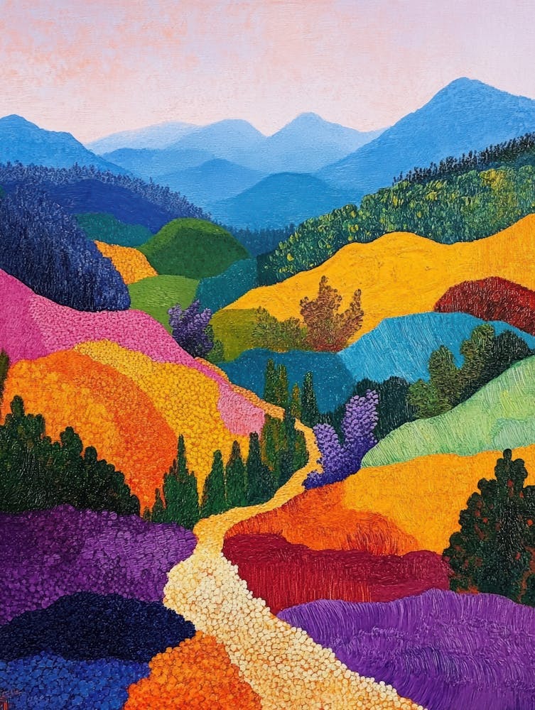 colorful mountain landscape 9