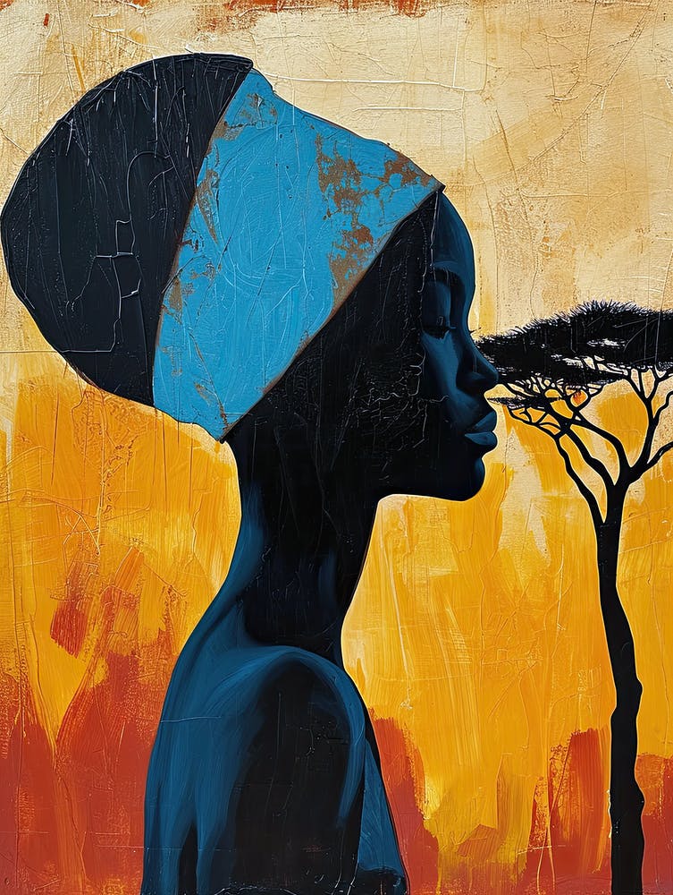 African Boho Art; The River Rhapsody