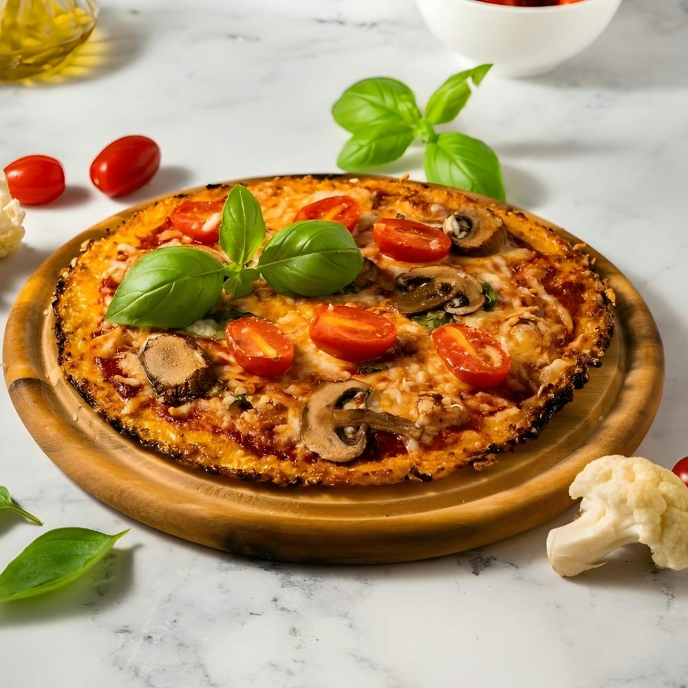 Pizza On A Wooden Board