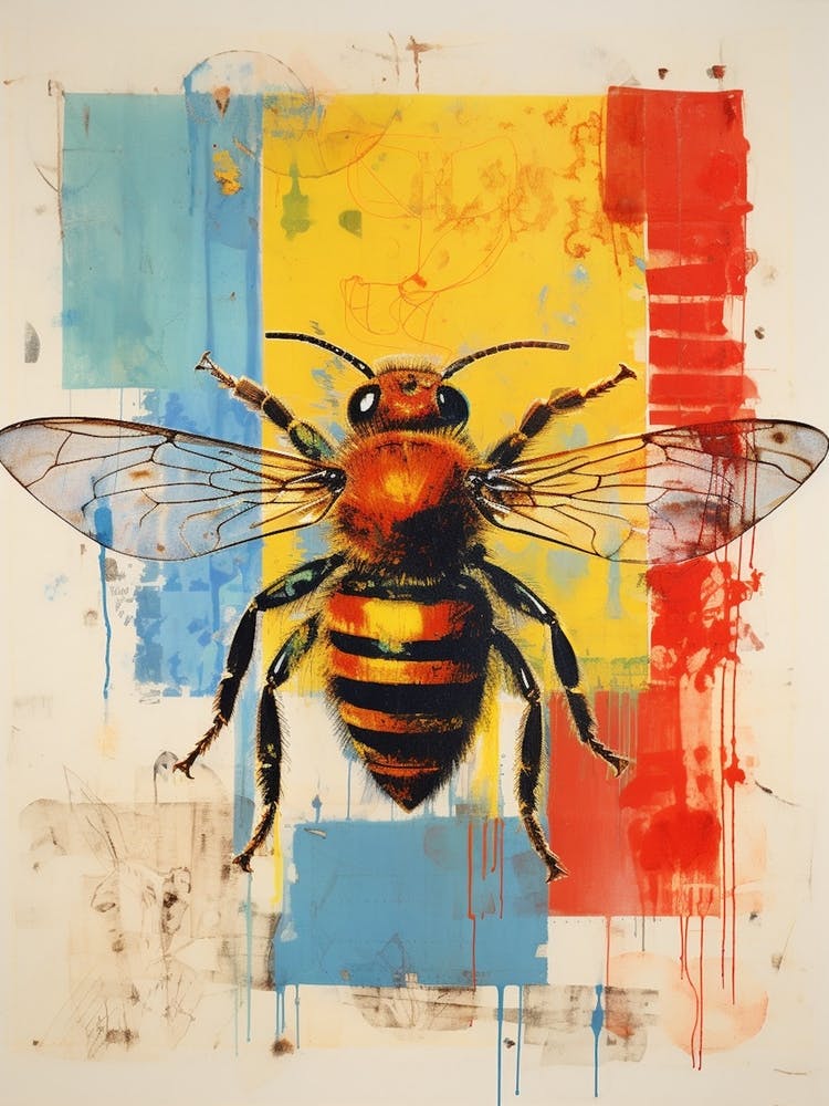 Collage Inspiré d'Abeille 1