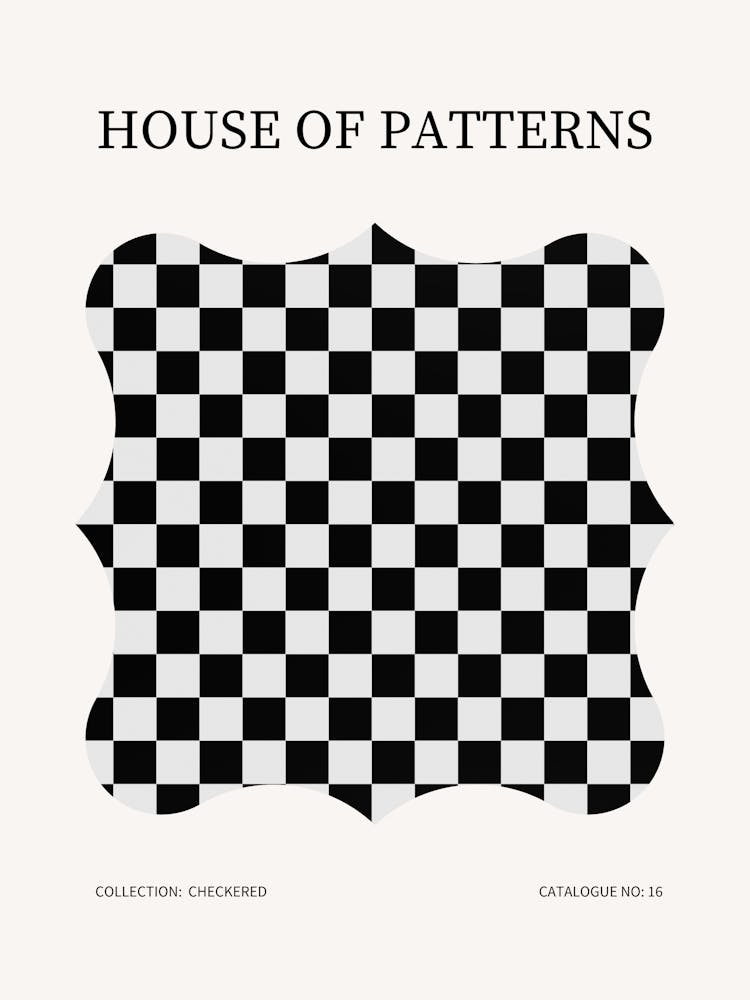 Checkered Pattern Poster 16