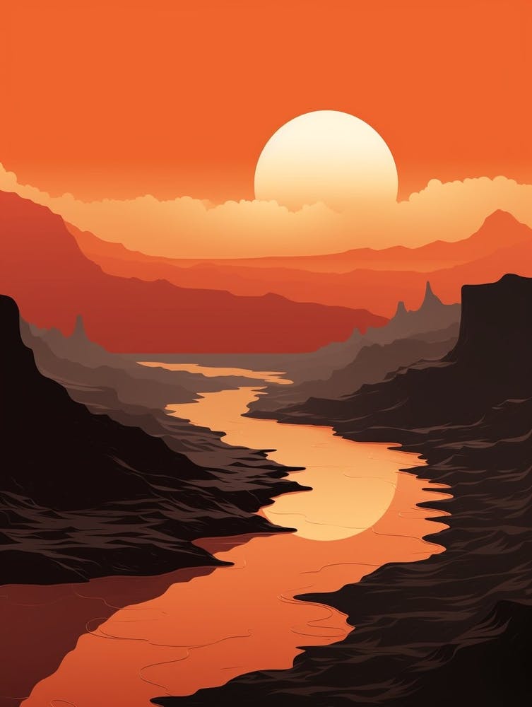 Volcanic Abstract Minimalist 2