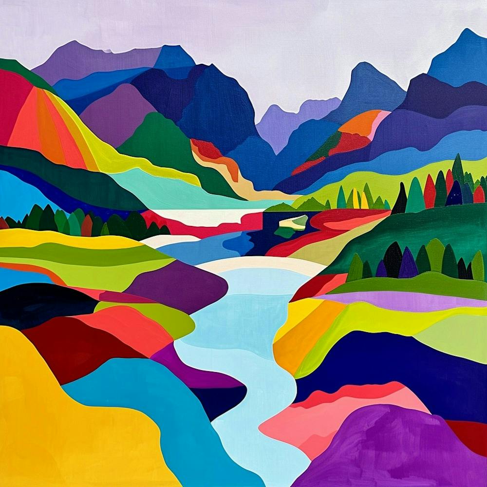 Colourful Abstract Berchtesgaden National Park Germany 7