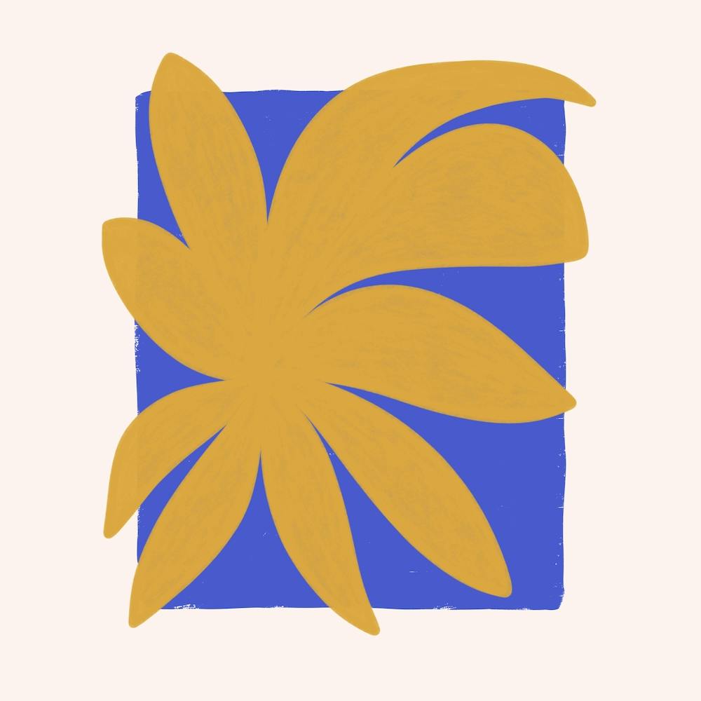 Tropical Leaf Square