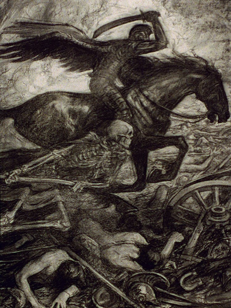 What Death Takes From Those Who Fall Enters Into Those Who Are Left Standing (1916) By Wladyslaw Theodore Benda