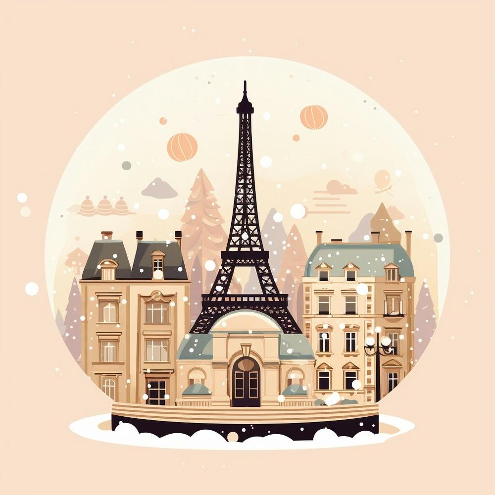 Paris France 1 Snowglobe