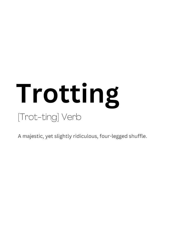 Trotting Definition Meaning