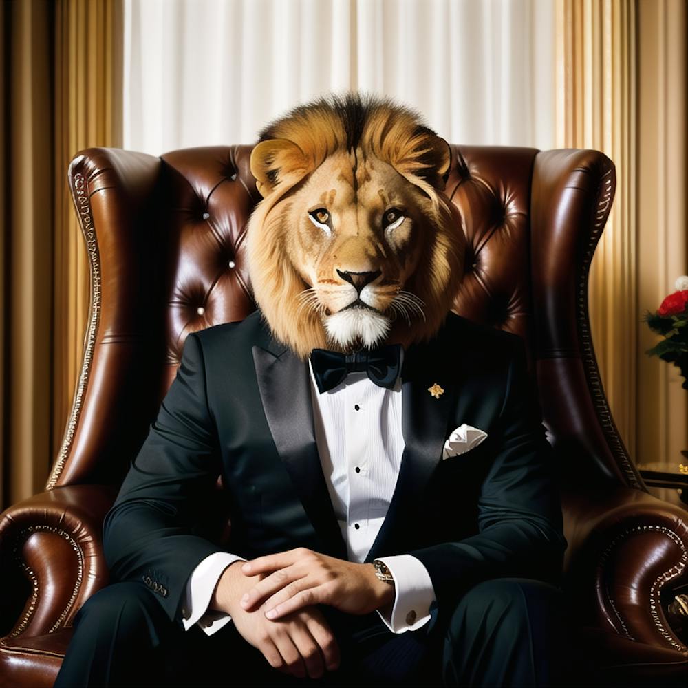 Lion In A Suit