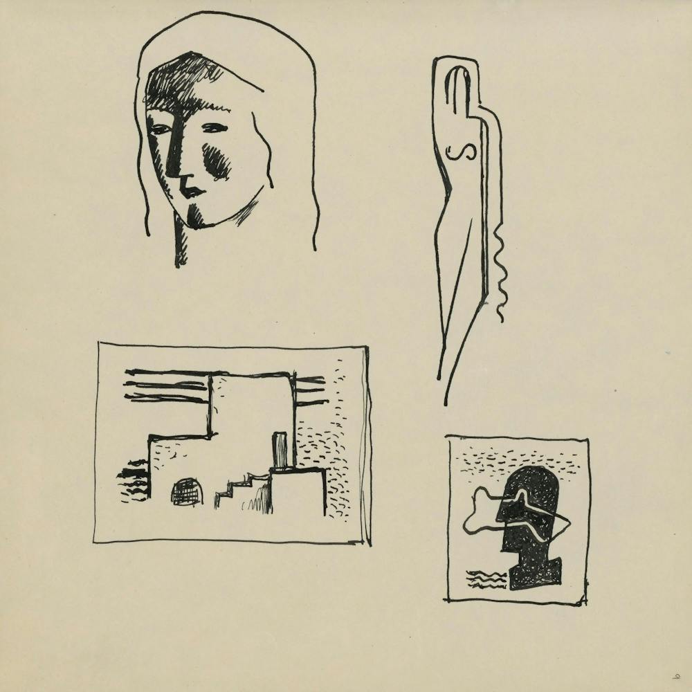 Sketchbook With Various Studies, Mikuláš Galanda 1