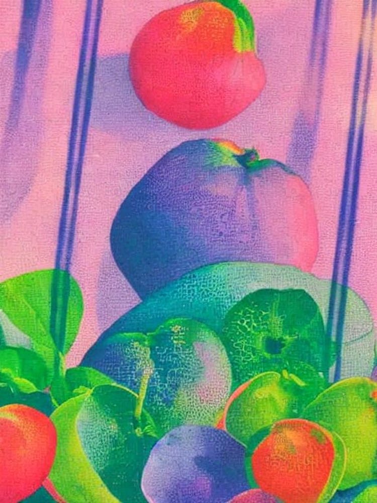 Ugli 1 Fruit Risograph Retro Poster Fruit