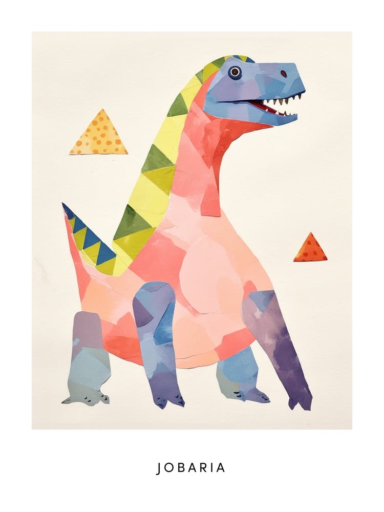 Nursery Dinosaur Art Jobaria 3 Poster