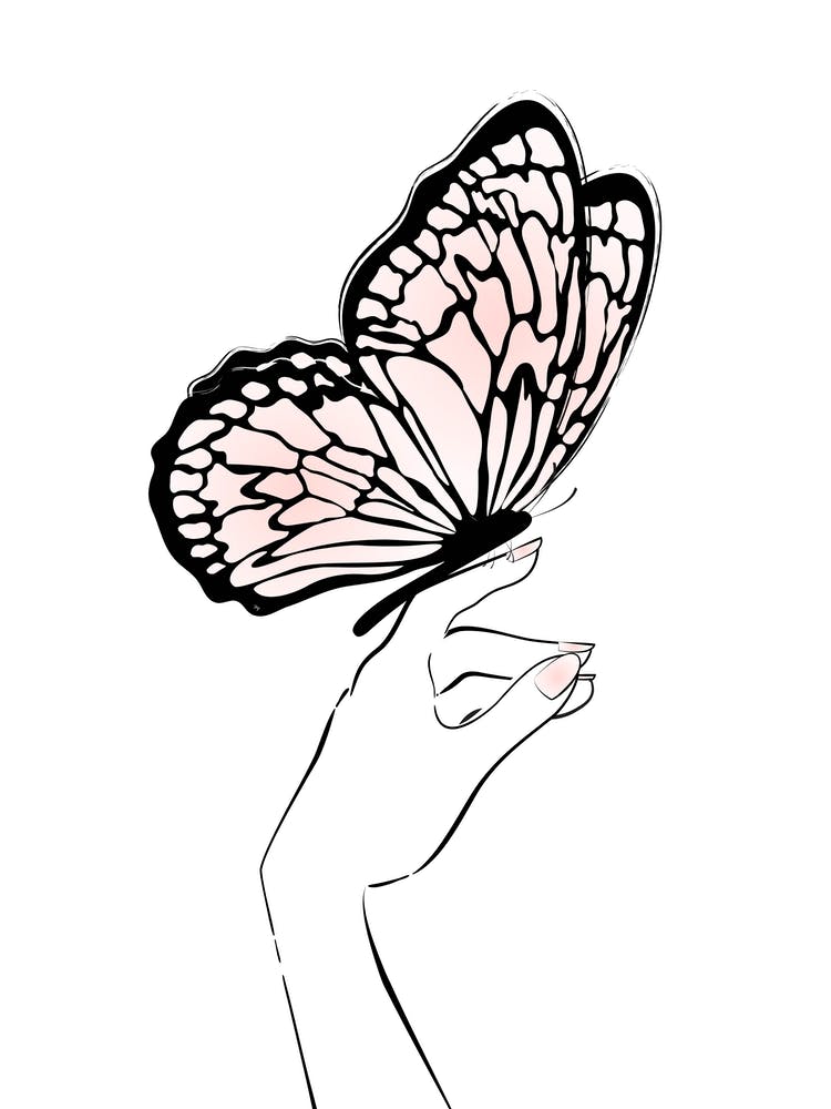 Holding Big Butterfly