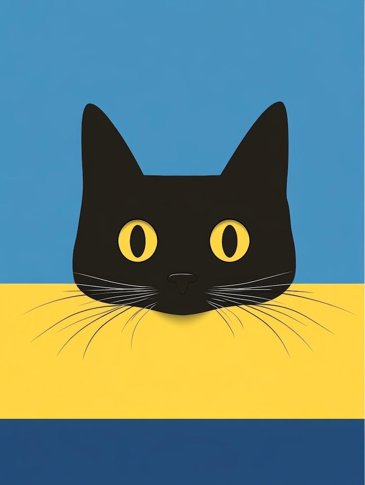 Black Cat Canvas Print 11